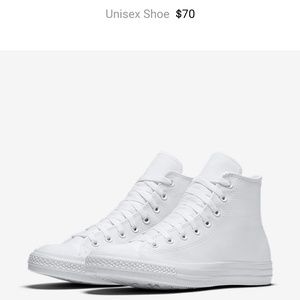 New white leather converse